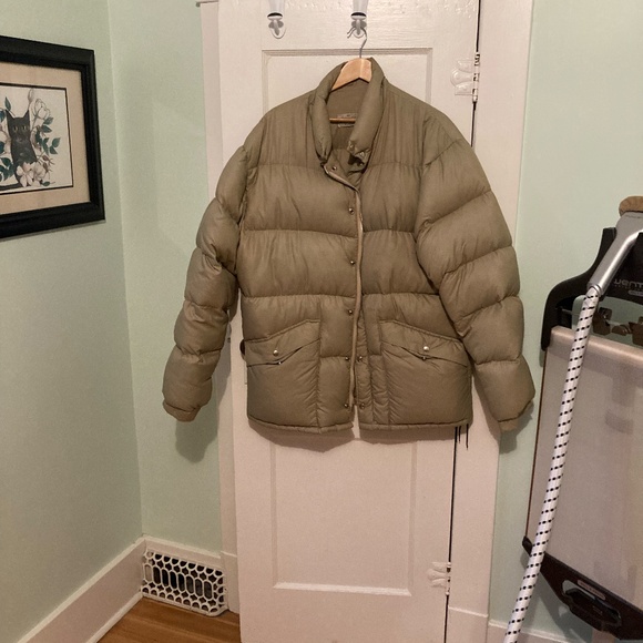 Down-Filled Beige Puffer Coat - Silver Hardware - Picture 5 of 5